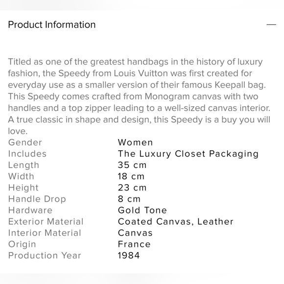 ❌️SOLD❌️ Louis Vuitton Speedy 35 Vintage 1984 -  authentic leather tote monogram - Picture 14 of 14